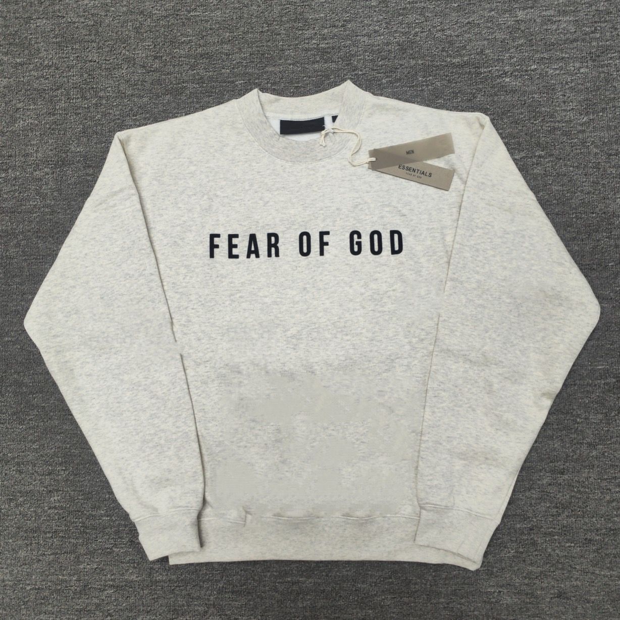 1:1 Top version black and grey basic crewneck