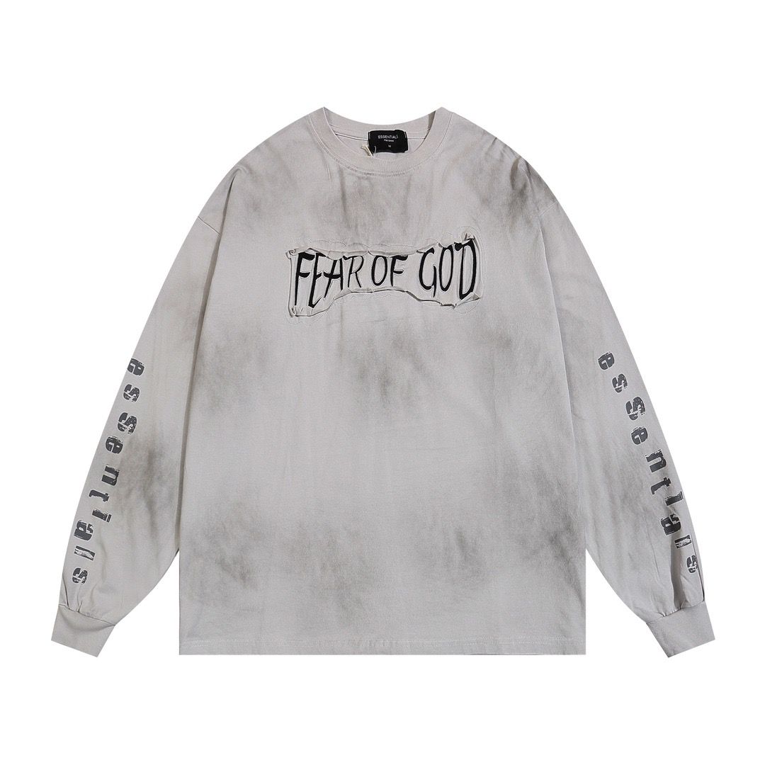 1:1 Top version gradient grey color long sleeve
