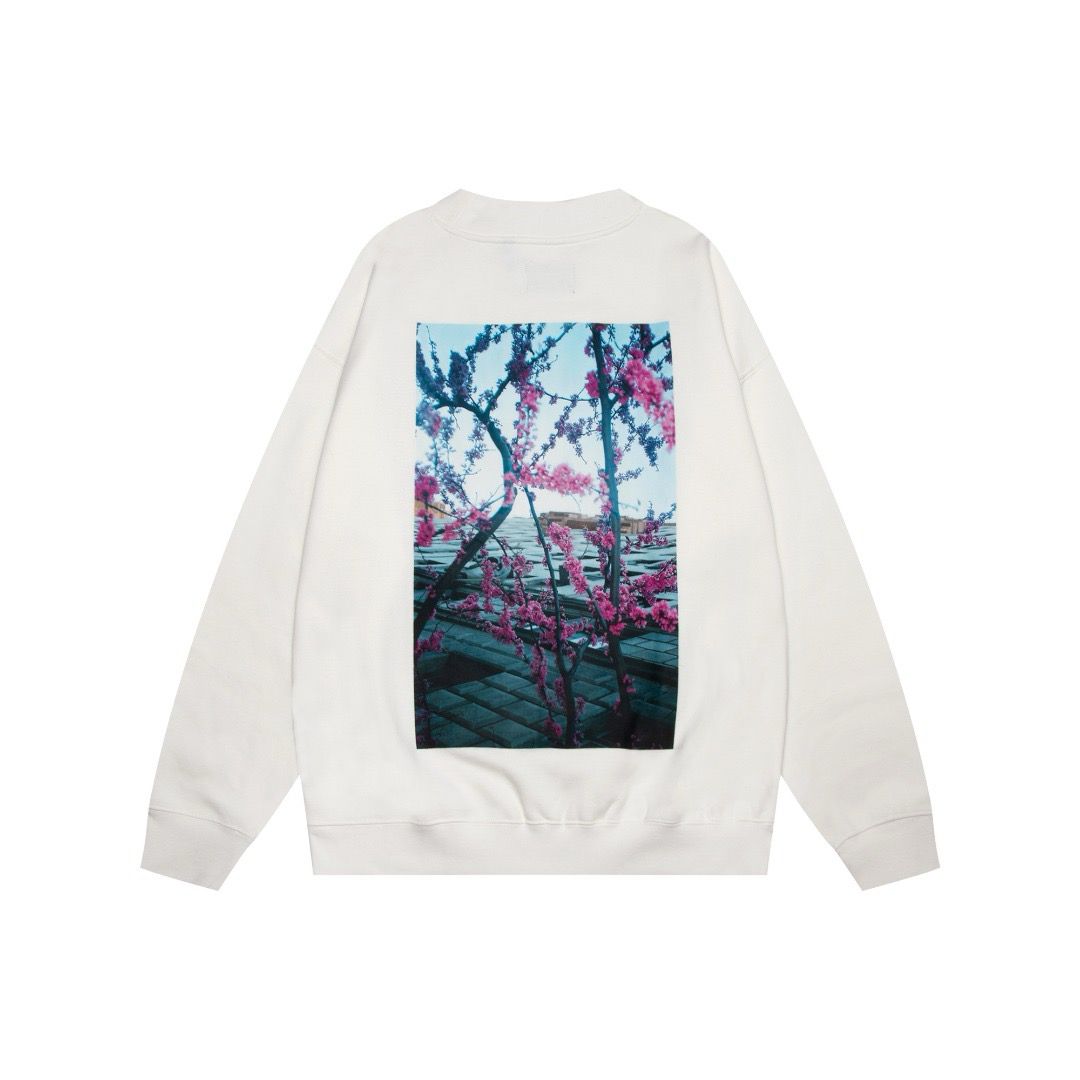 1:1 top version flower unisex star cotton crewneck