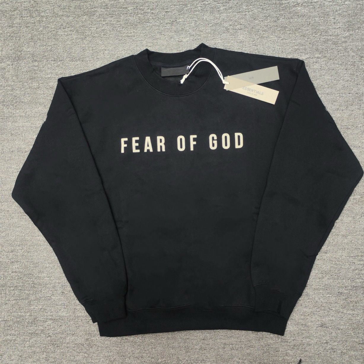 1:1 Top version black and grey basic crewneck