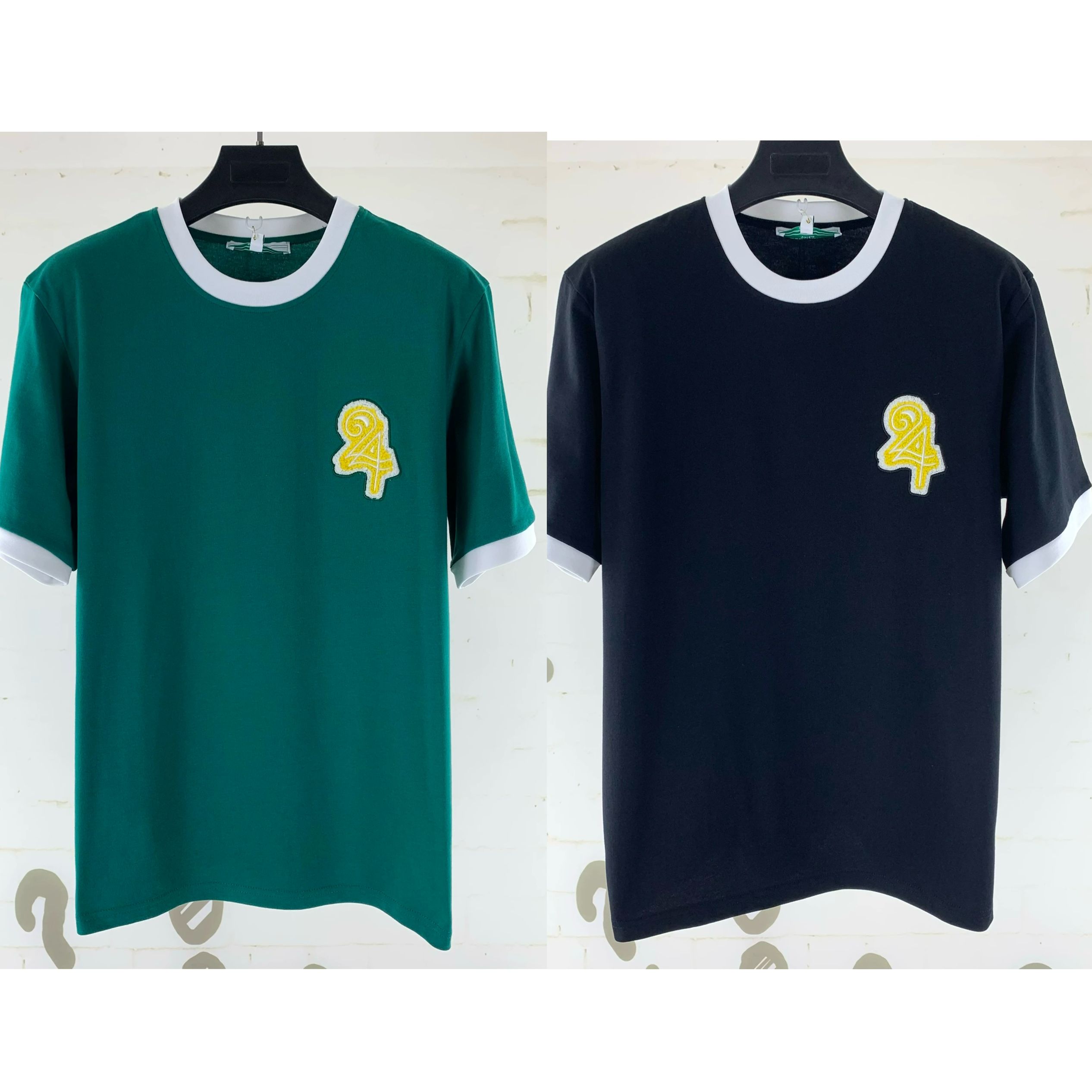 1:1 Top quality basic green black color tshirt