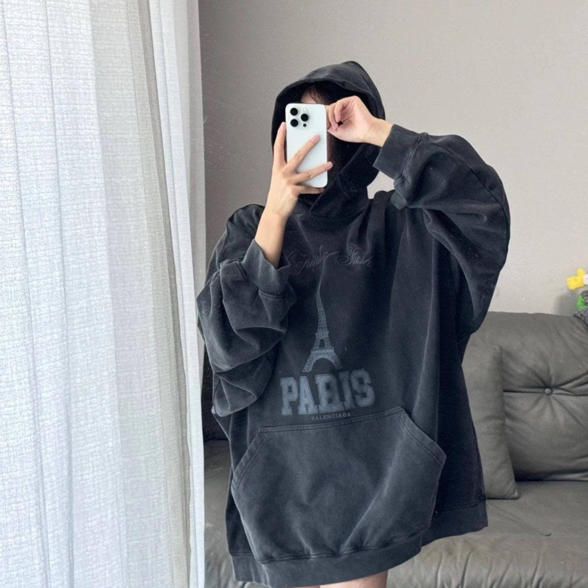 1:1 2024 New washing vintage hoodie