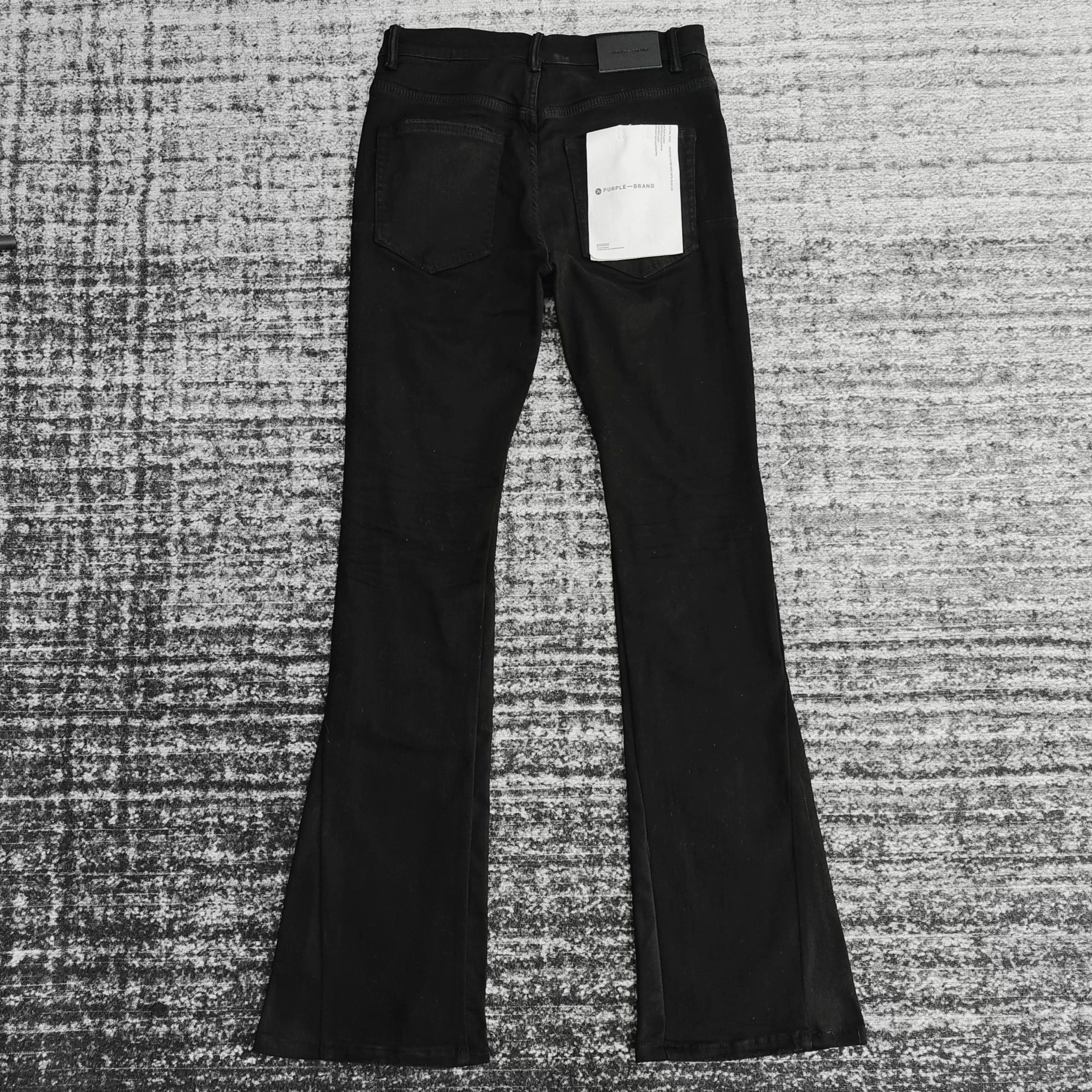 1:1 new style all black flared jeans