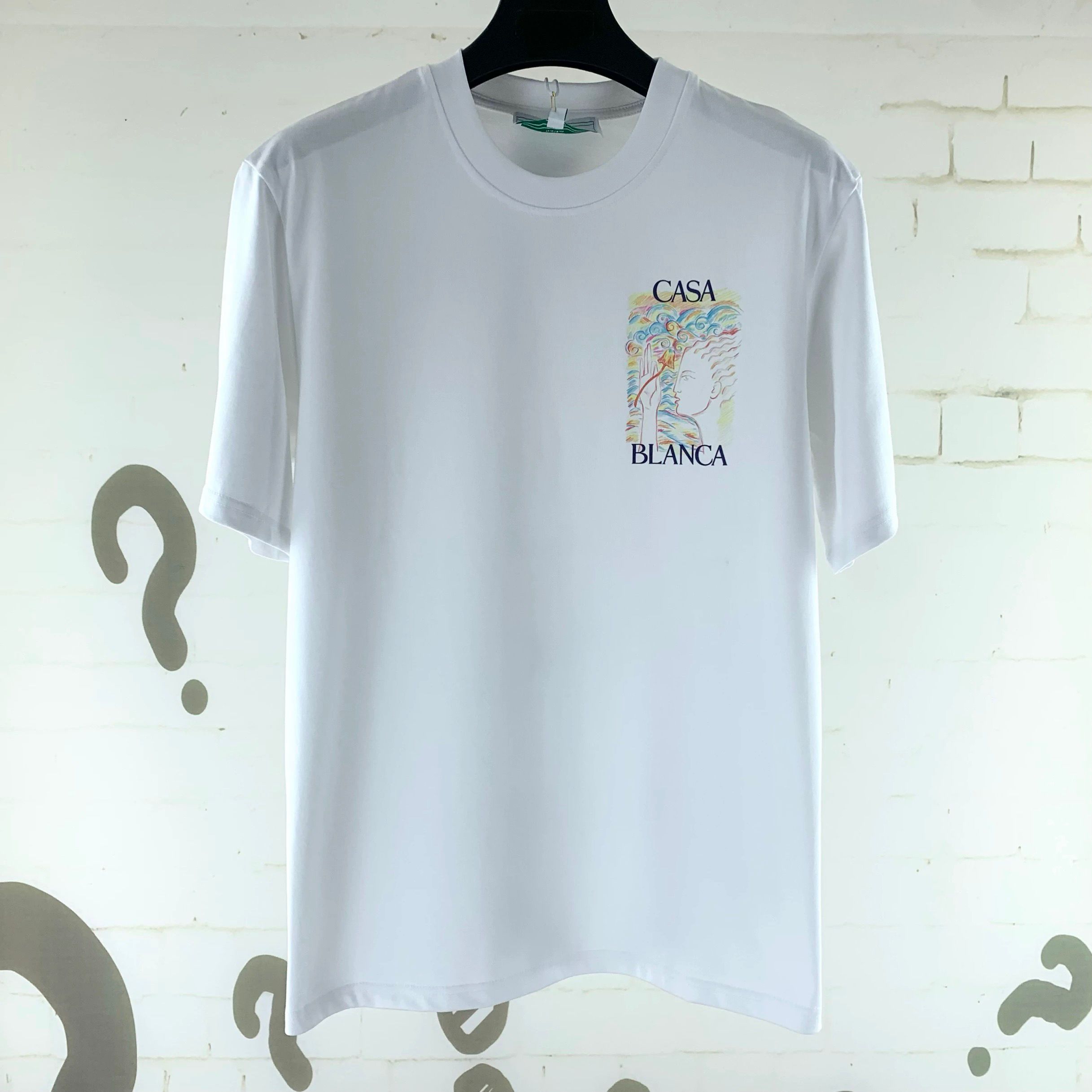 1:1 Top quality white with lady print tshirt