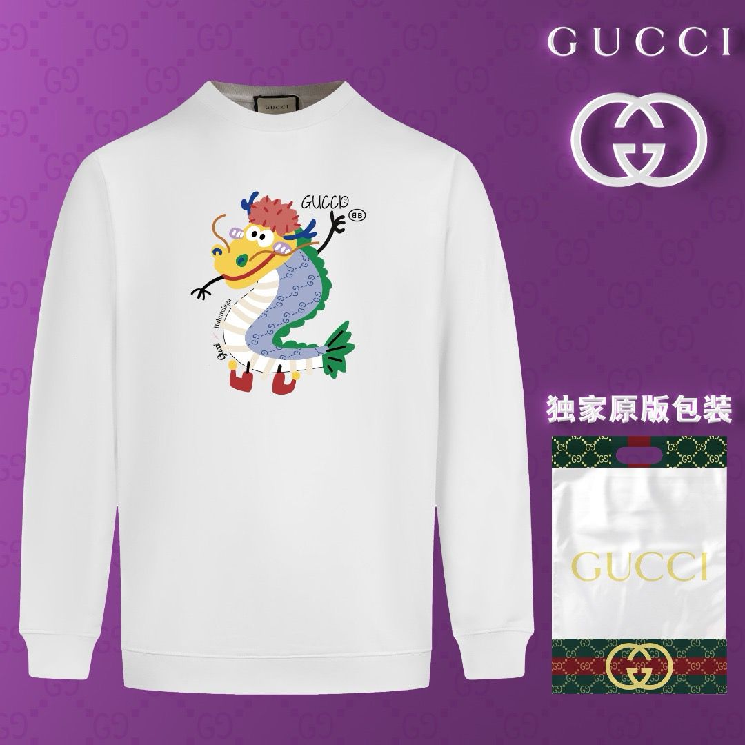 1:1 Top version graffiti print sweater