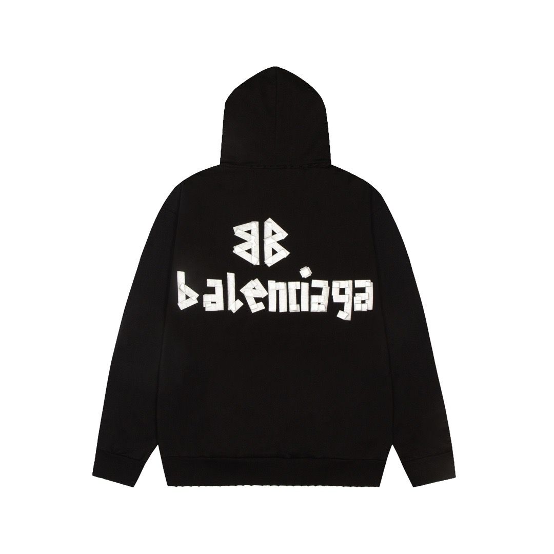 1:1 Top version big letter logo hoodie