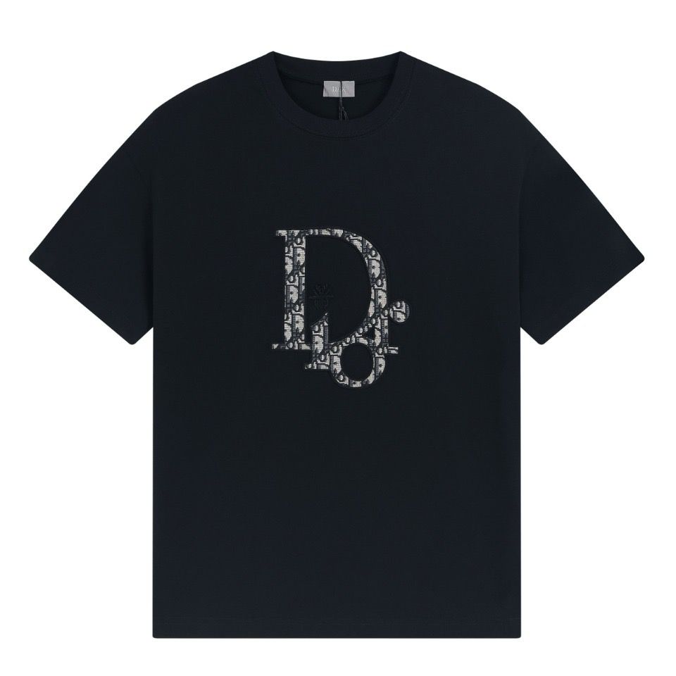 1:1 Top version new style letter embroidery tshirt