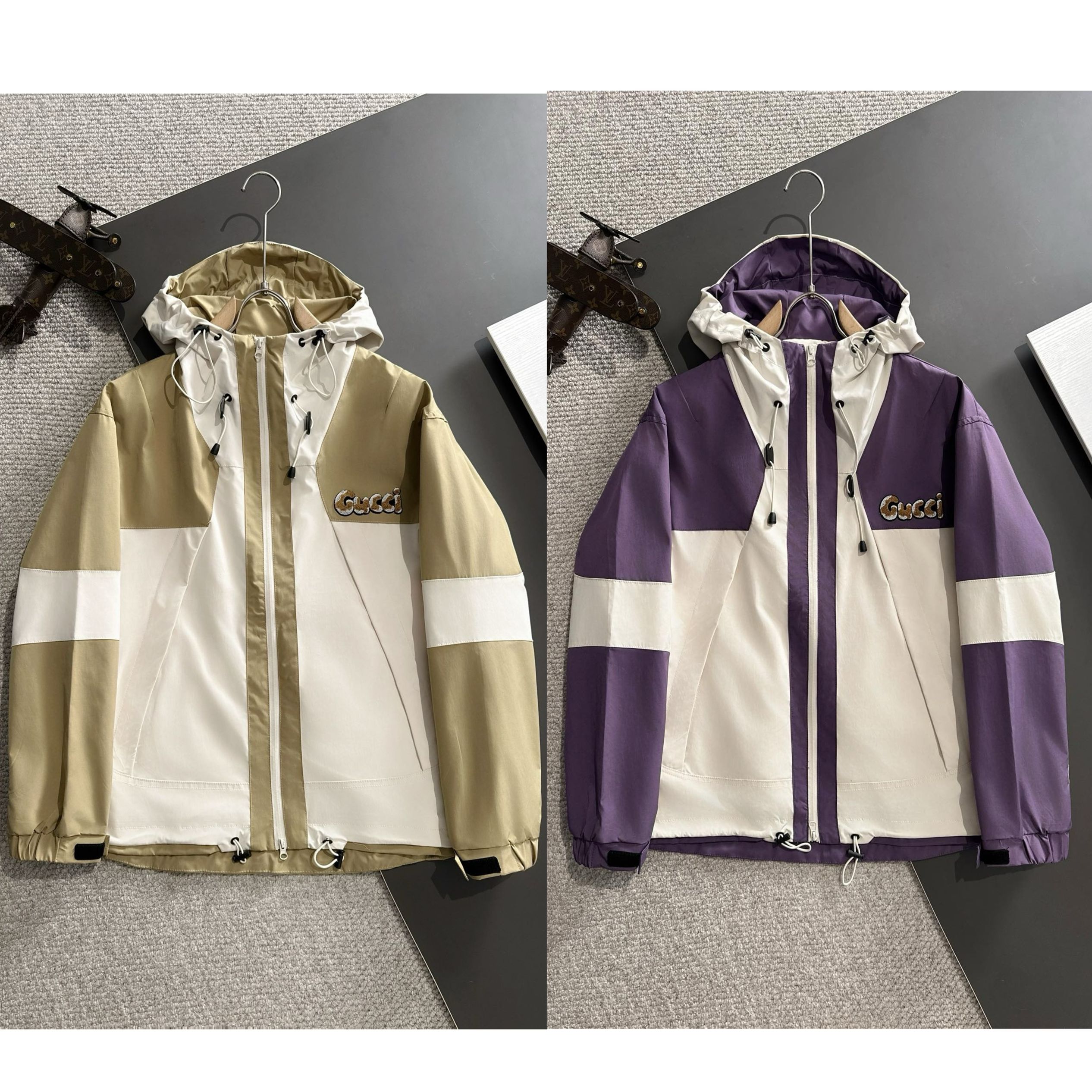 1:1 Top version new splicing colors zip up jacket