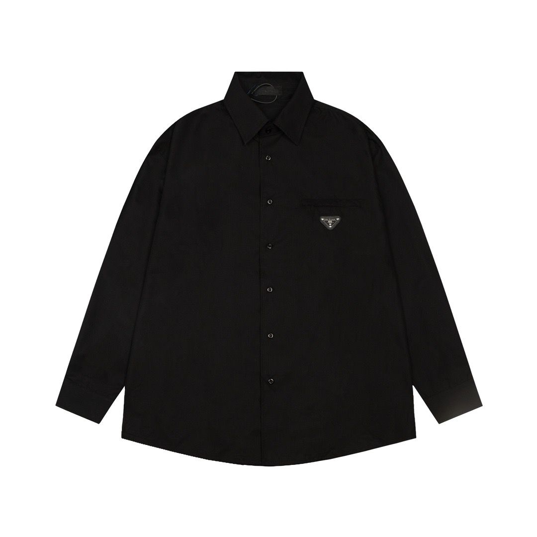 1:1 Top version all black shirt jacket