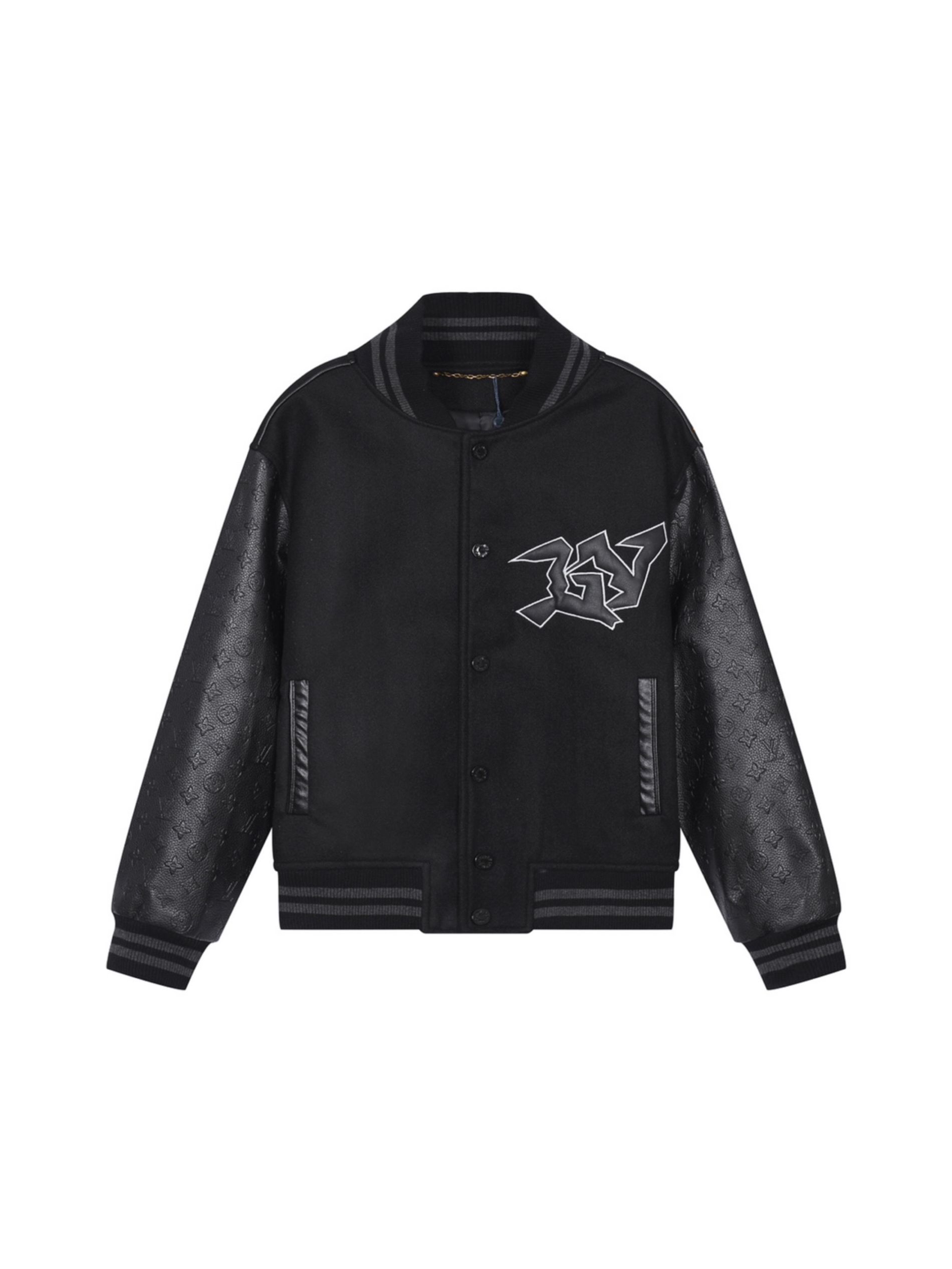 1:1 Top version black V logo jacket