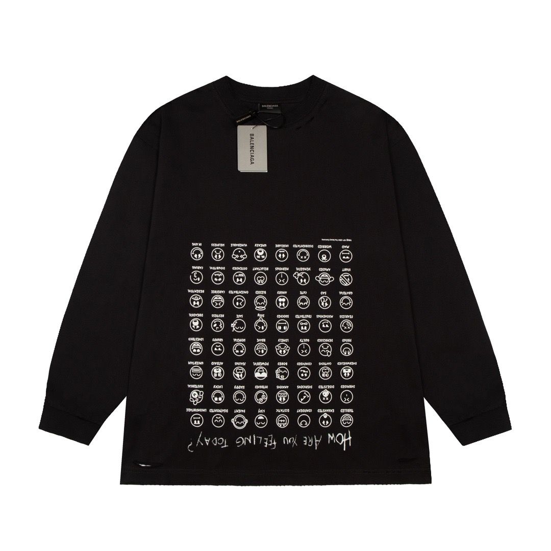 1:1 Top version black color long sleeve