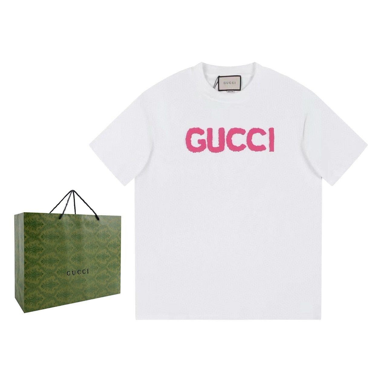 1:1 top version pink logo tshirt