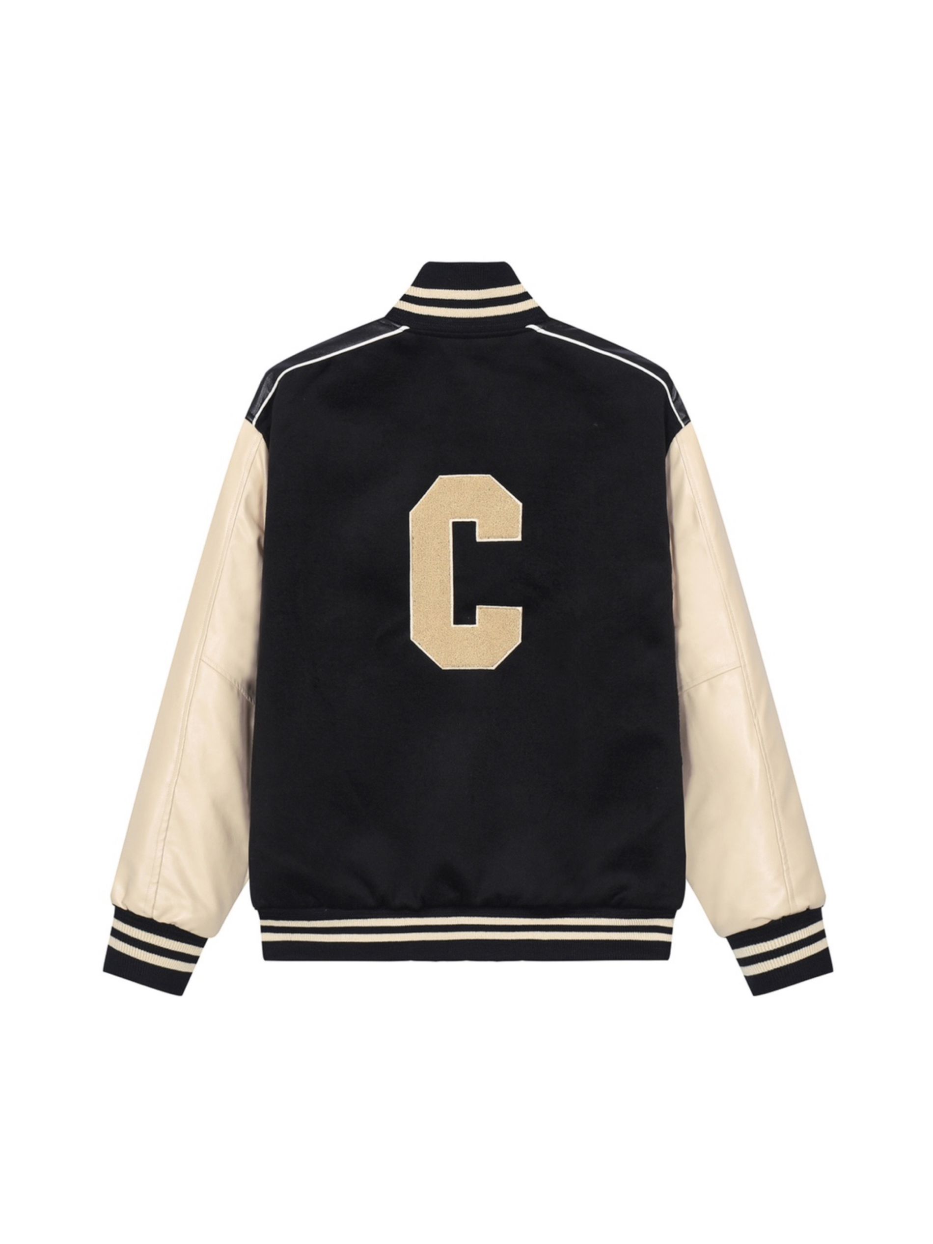 1:1 Top version leather splicing jacket