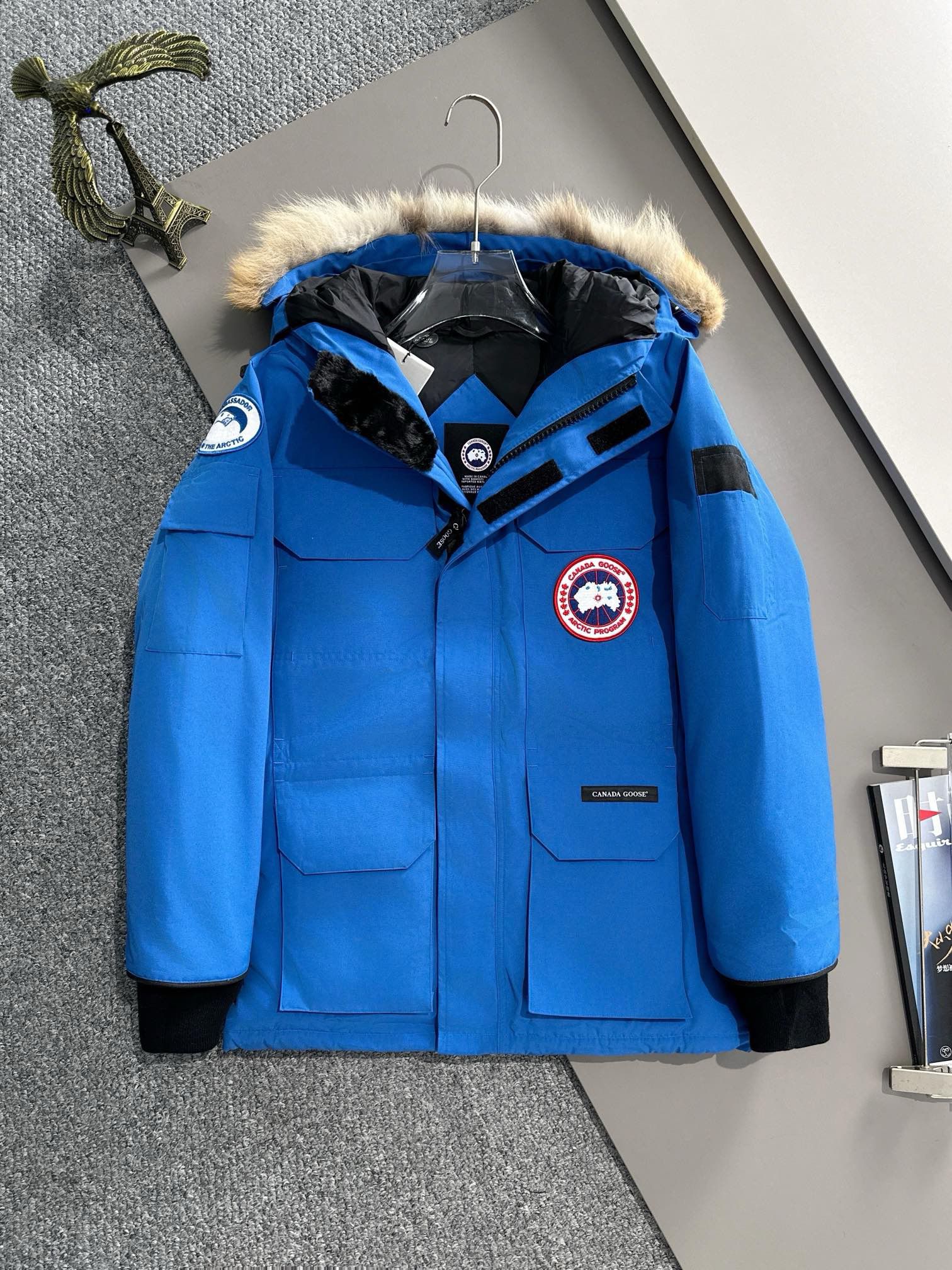 1:1 Top version blue color down jacket