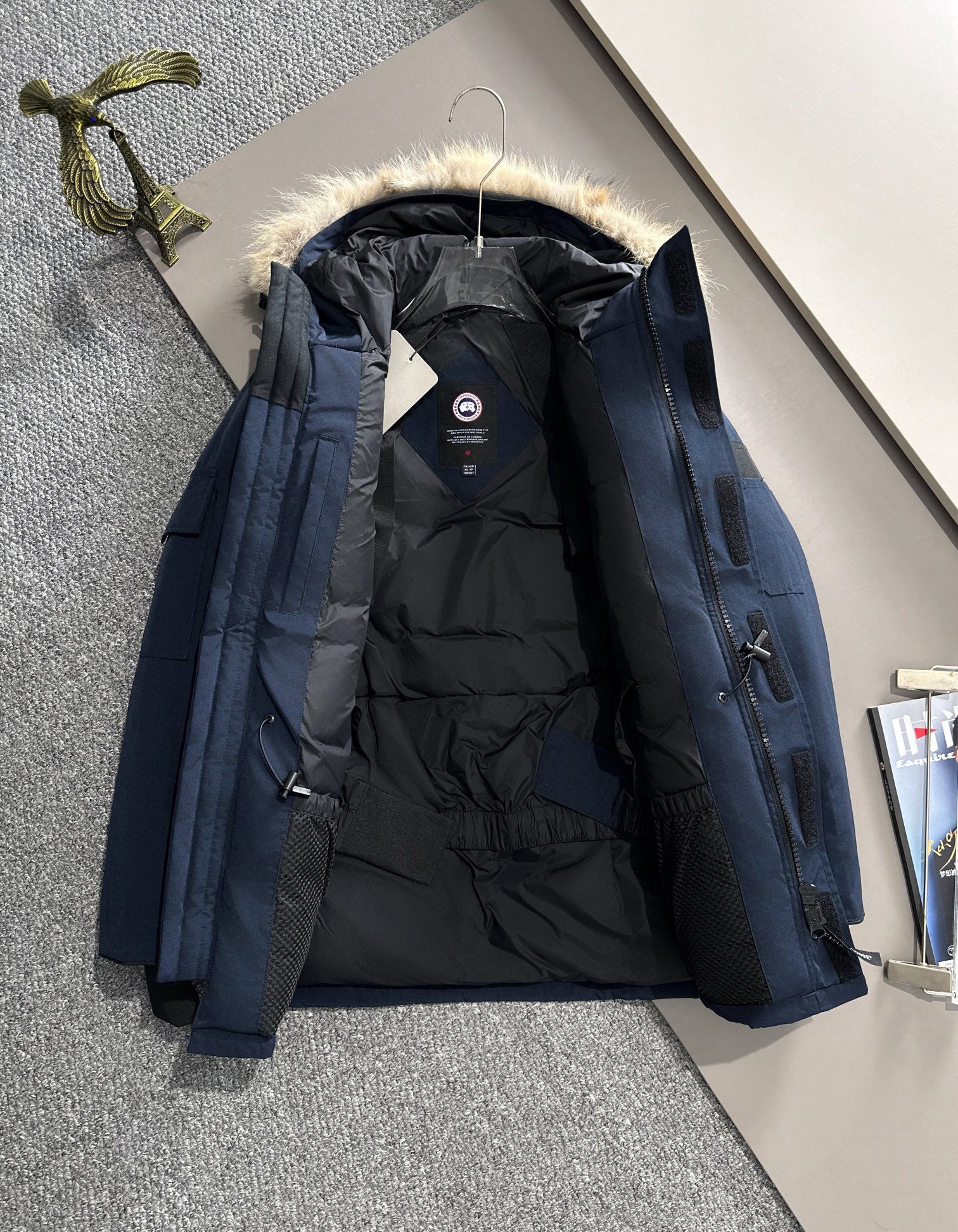 1:1 Top version classic dark navy color down jacket