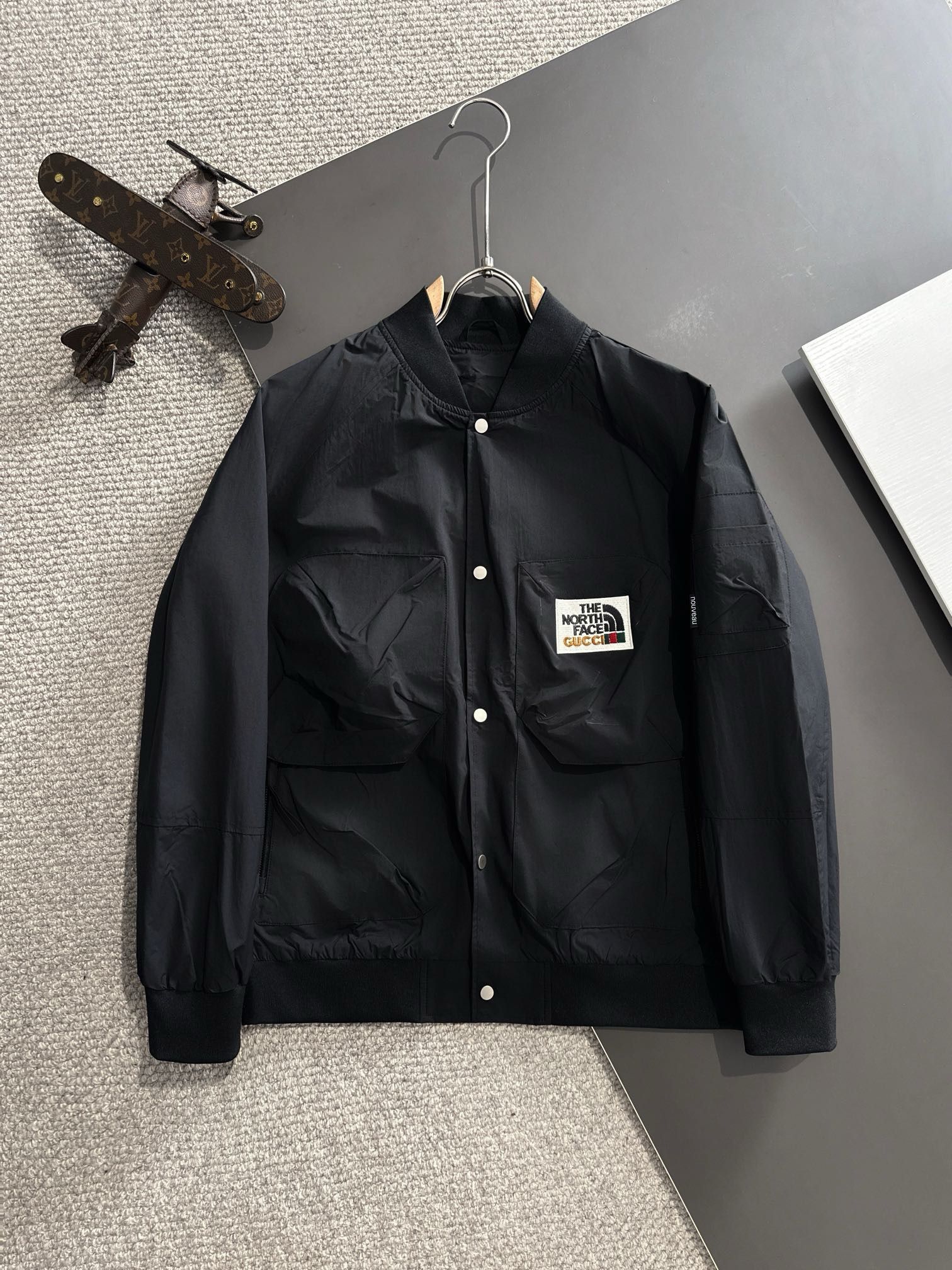 1：1 top version NF & G collab nalon fabric zipper jacket