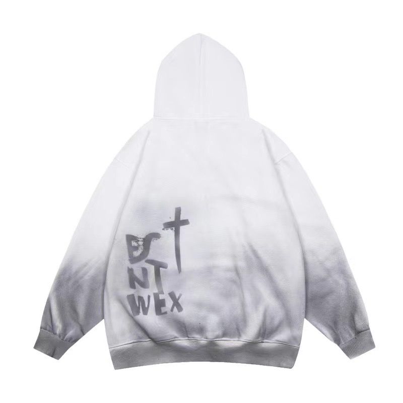 New arrival hand painted splash ink cotton fleece hoodie