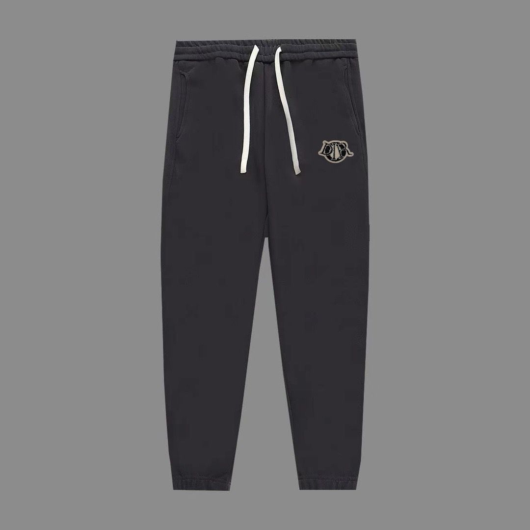 1:1 top version all black full logo sweat pant