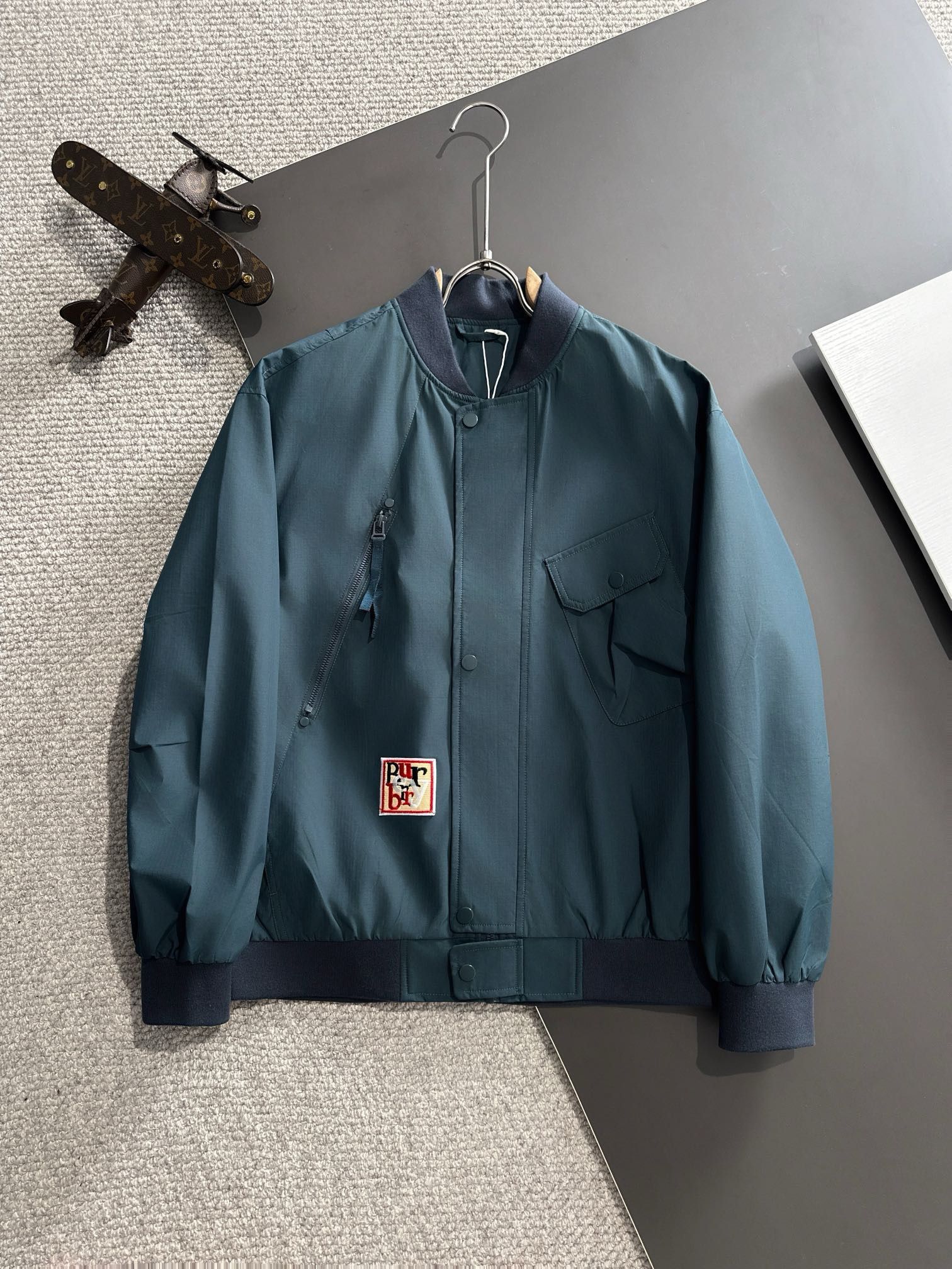 1:1 Top version 2024 new letter embroidery zip up jacket