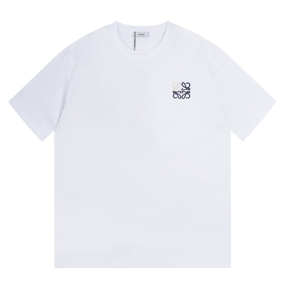 1:1 Top version basic color with embroidery logo tshirt