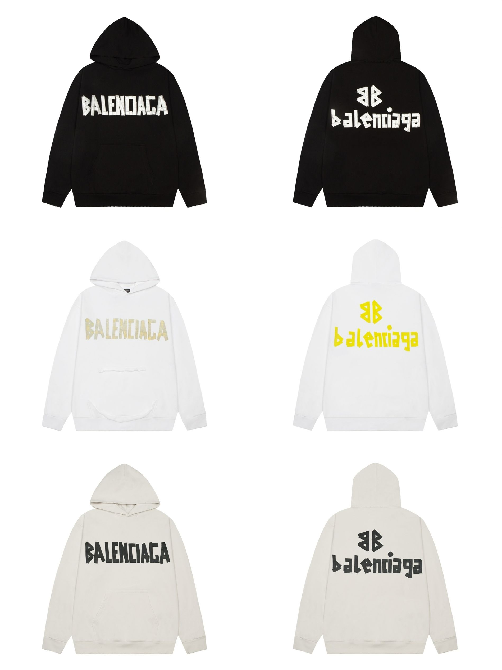 1:1 Top version big letter logo hoodie