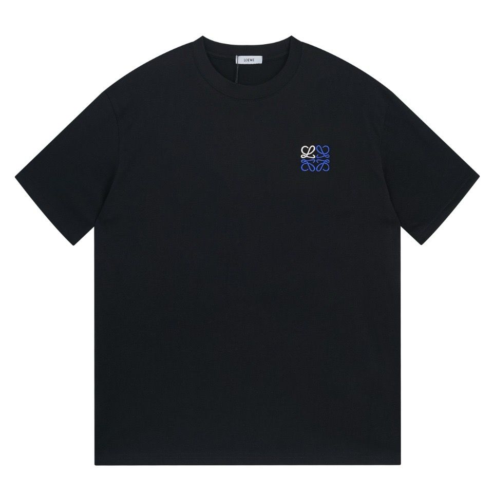 1:1 Top version basic color with embroidery logo tshirt