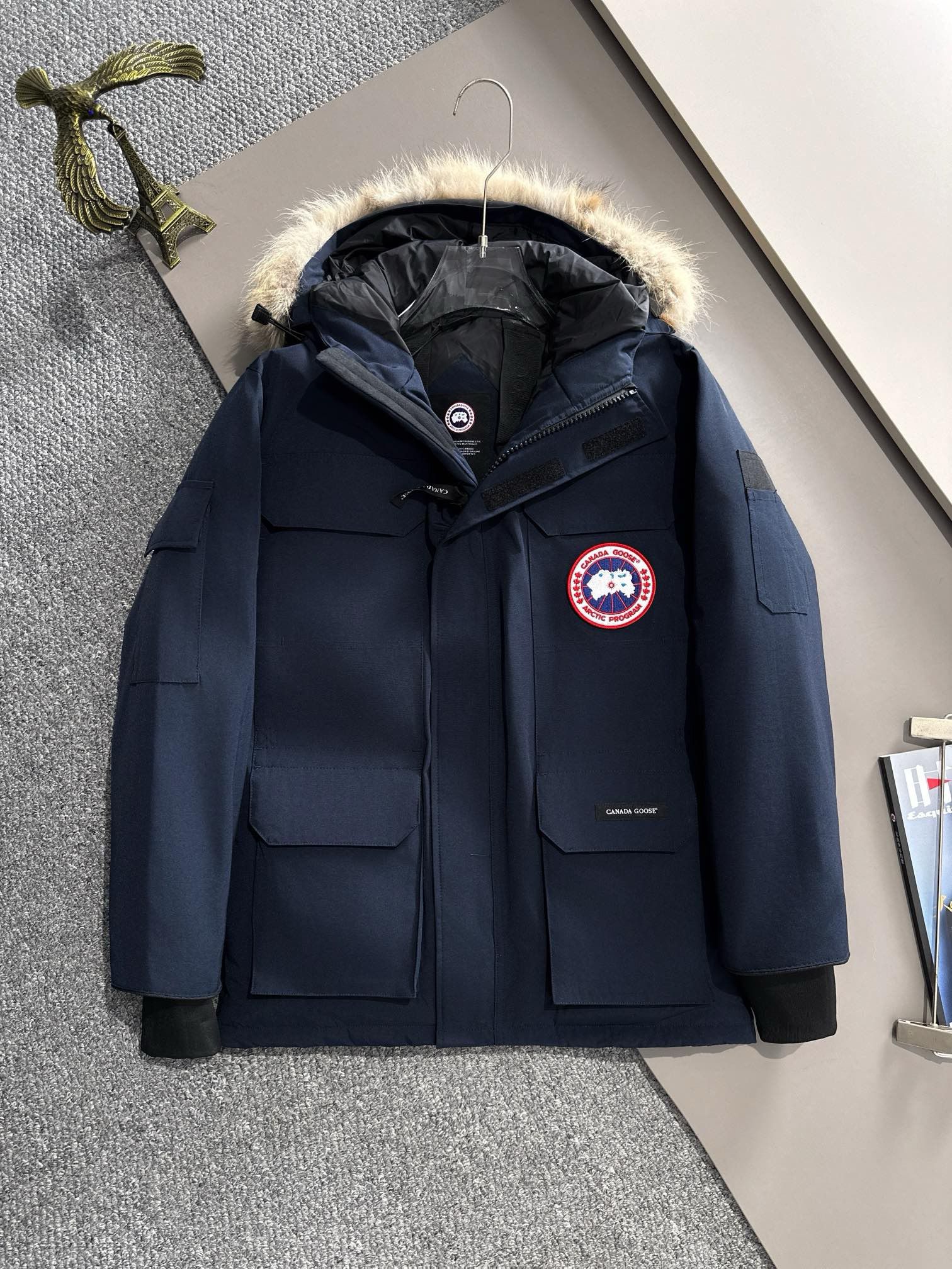 1:1 Top version classic dark navy color down jacket
