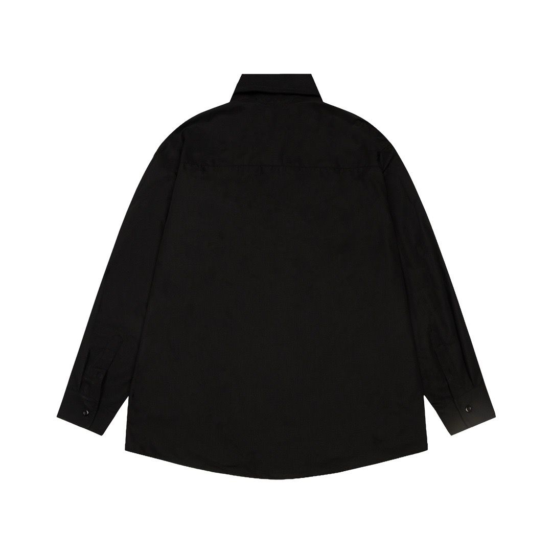1:1 Top version all black shirt jacket