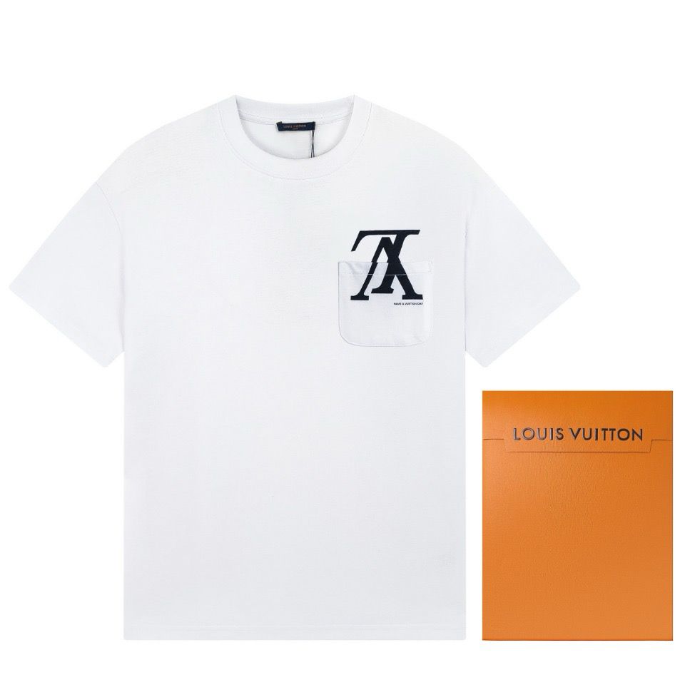 1:1 Top version reversed letter logo tshirt
