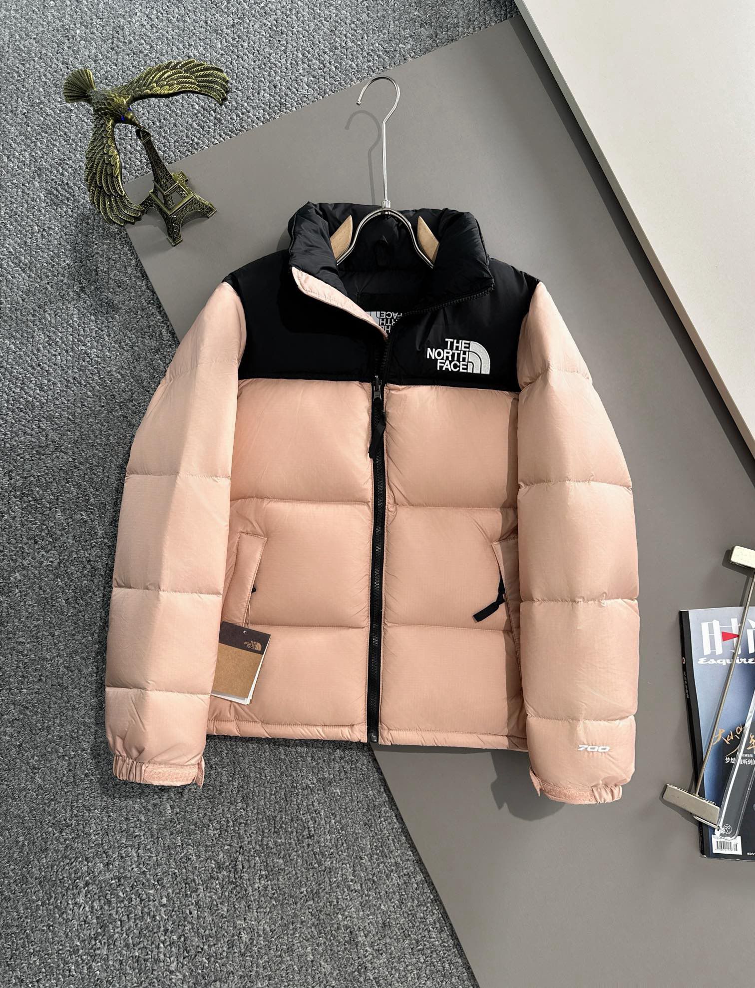 1:1 Top version classic style pink black down jacket