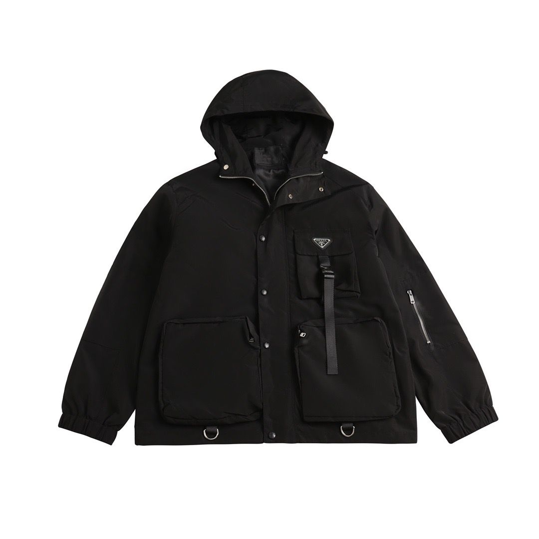 1:1 Top version splicing color new zipper jacekt
