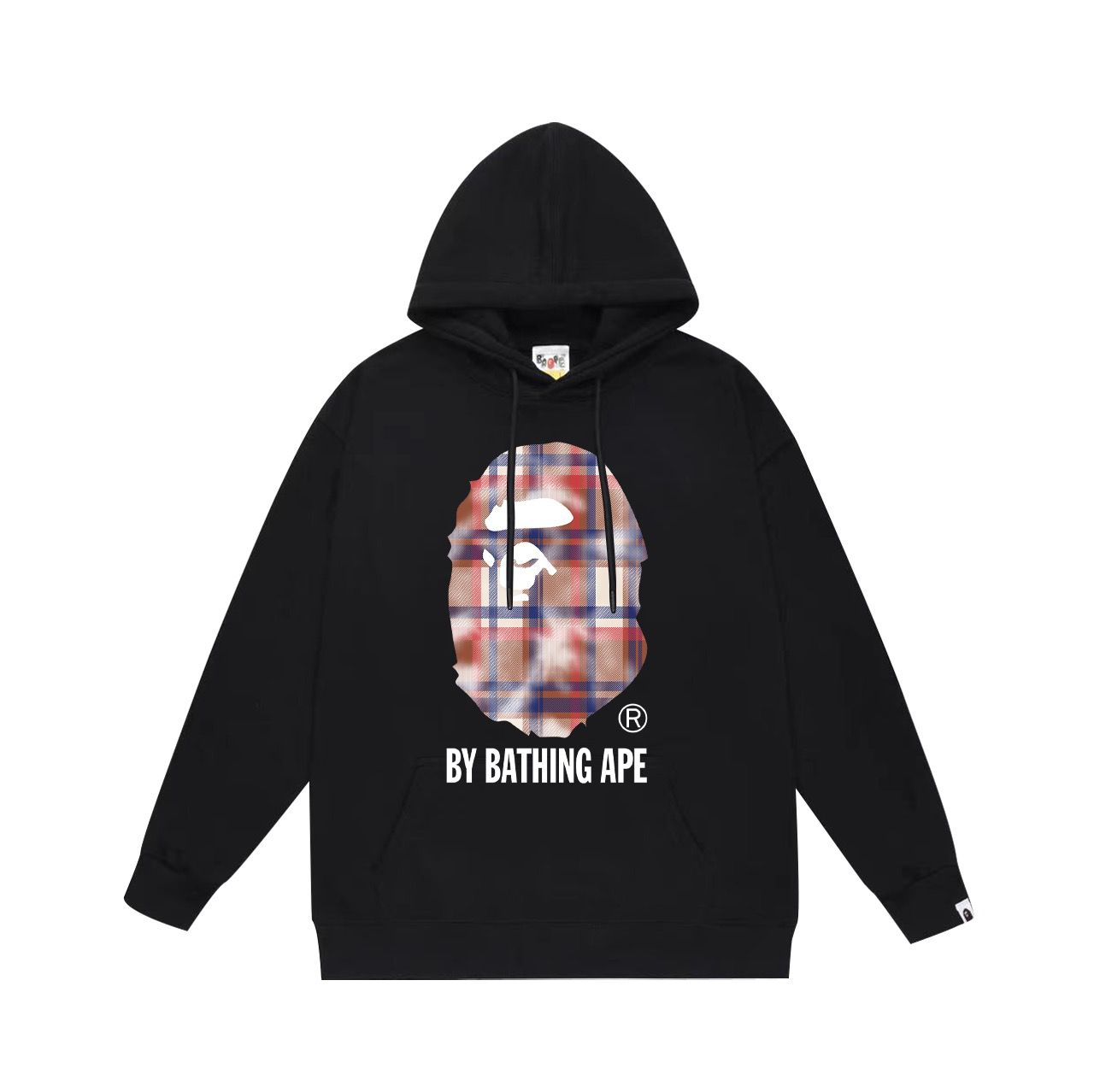 New arrival basic style with colorful plaid print hoodie