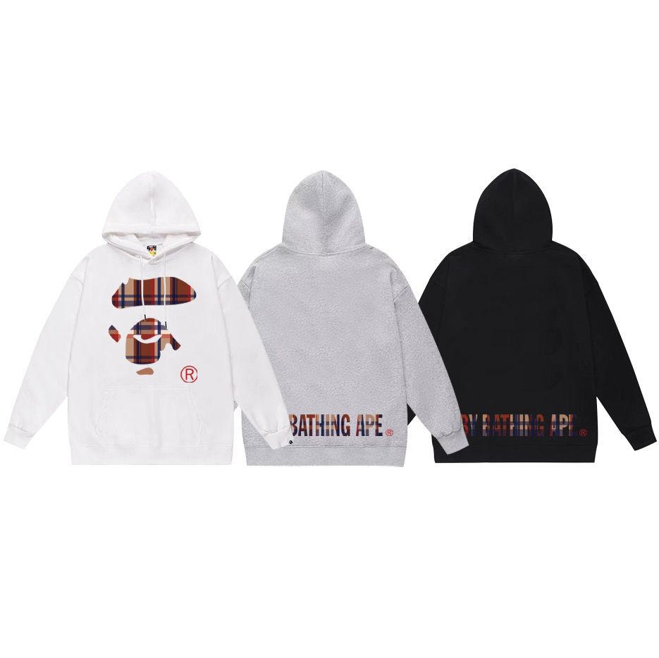 New arrival basic color with red plaid print hoodie