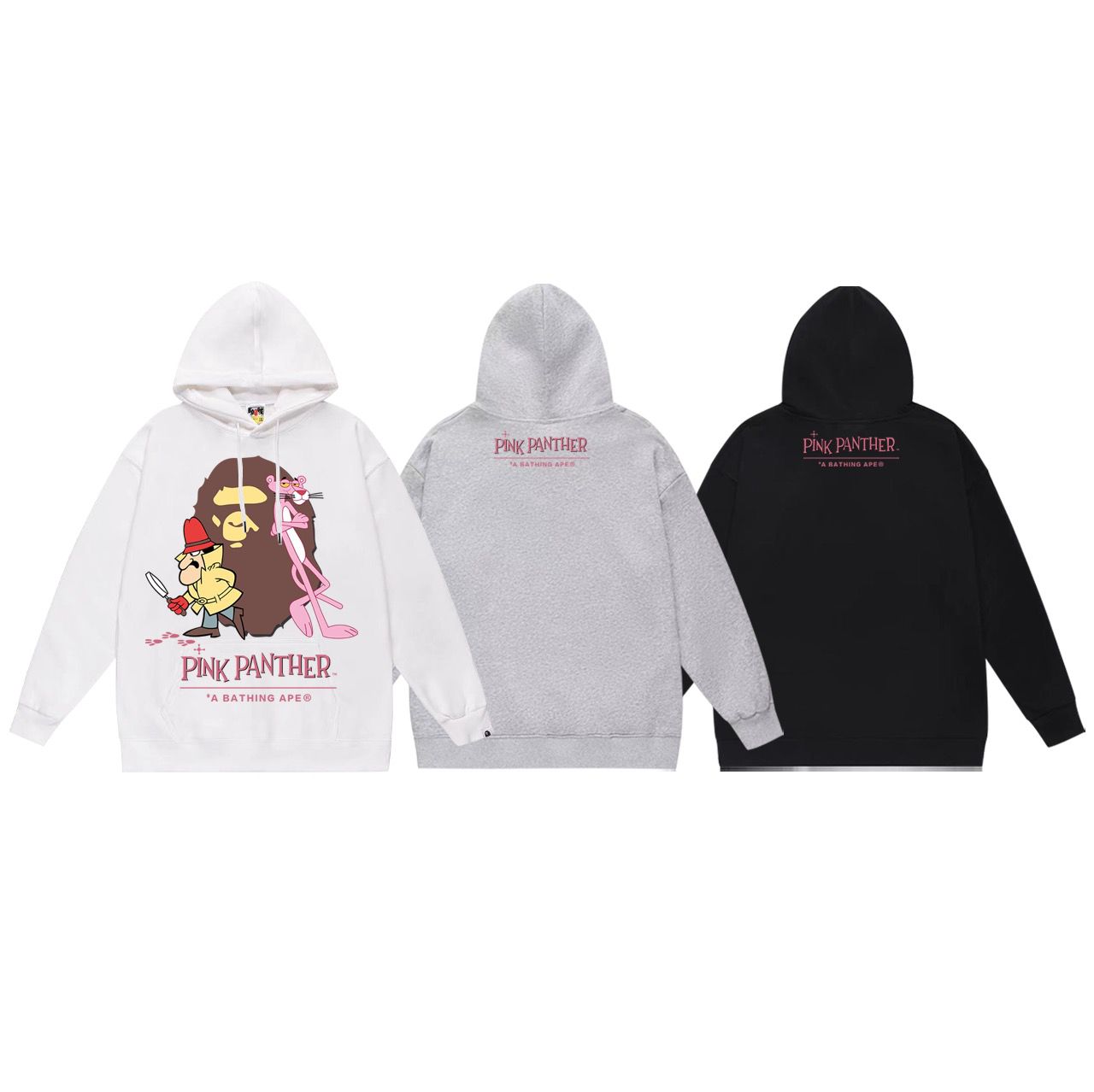 New arrvial pink panther print hoodie