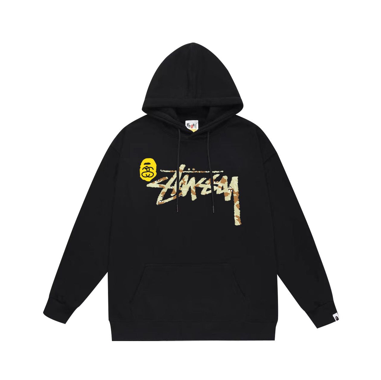 New arrival black STU X BAP hoodie
