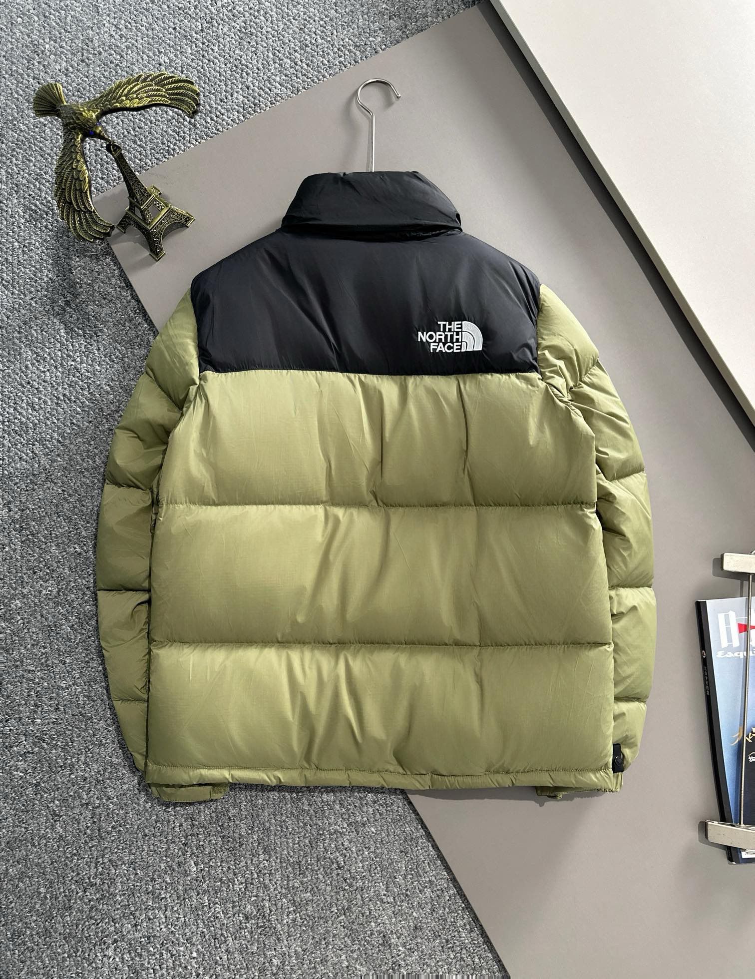 1:1 Top version classic olive green black down jacket