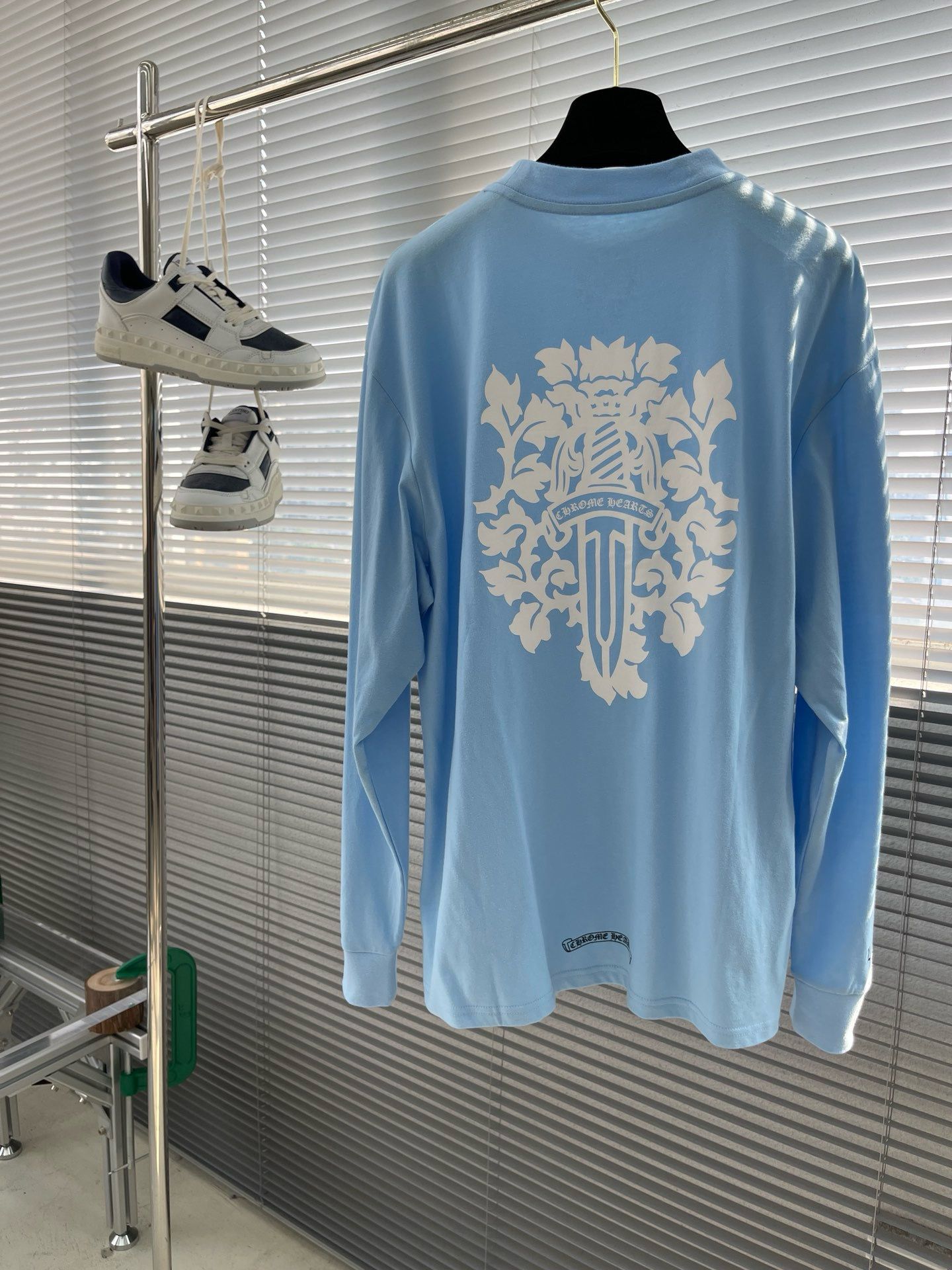 1:1 Version  Miami Limited Sword sky blue new long sleeve
