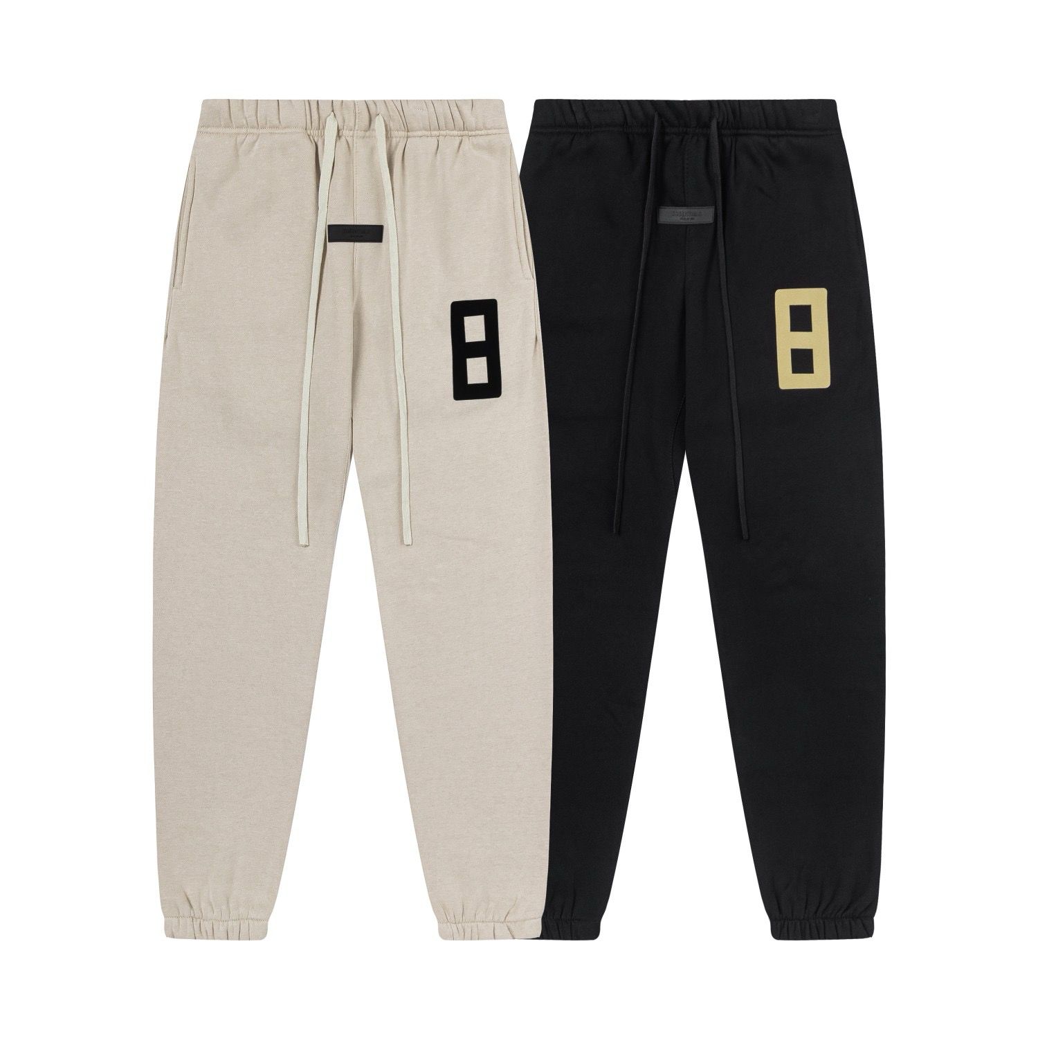 New flocking printed simple sweatpant