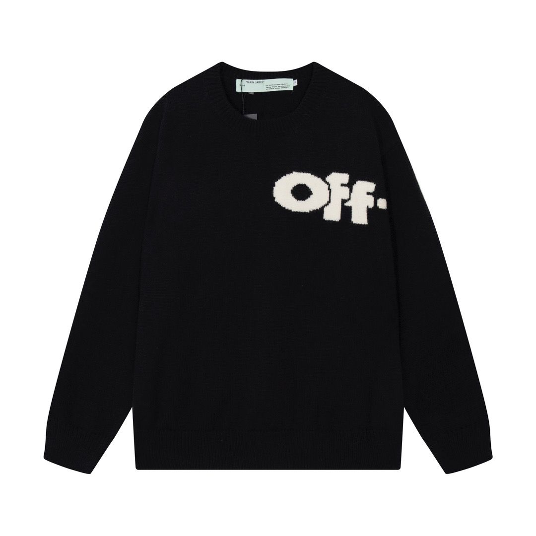 1:1 Top version new basic black beige sweater