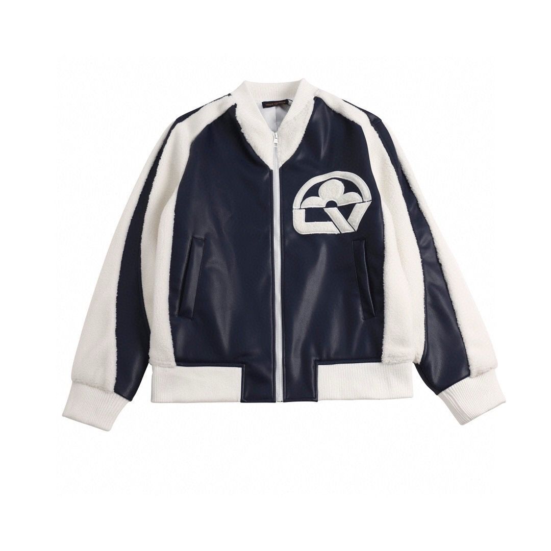 1：1 top version new lamb wool million needle embroidery baseball jacket
