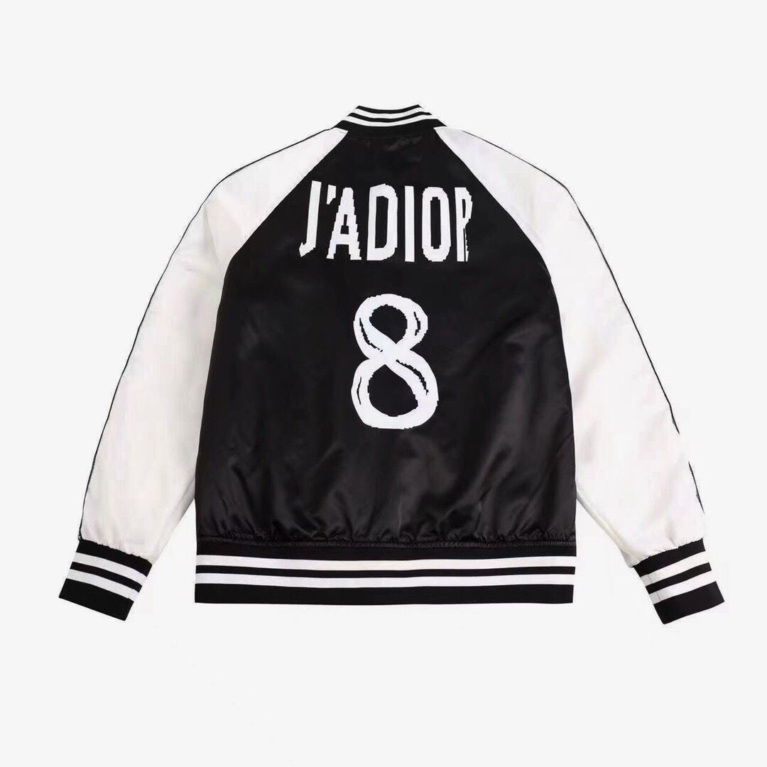 1 :1 Top version new contrast woven ribbon exquisite details baseball jacket