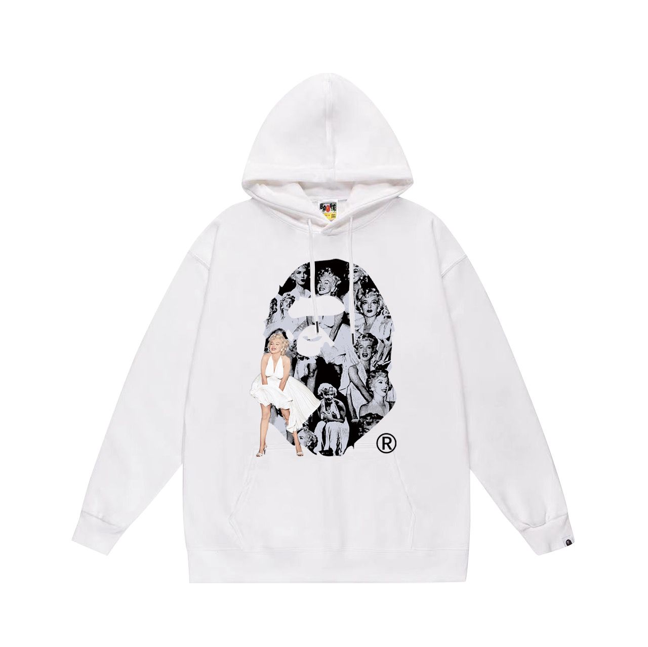 New arrvial basic color with sex lady print hoodie