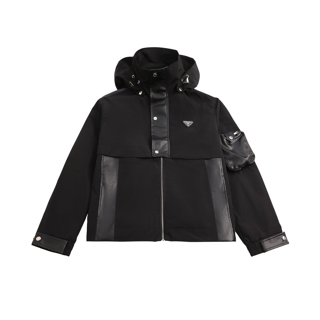 1:1 Top version splicing color new zipper jacekt