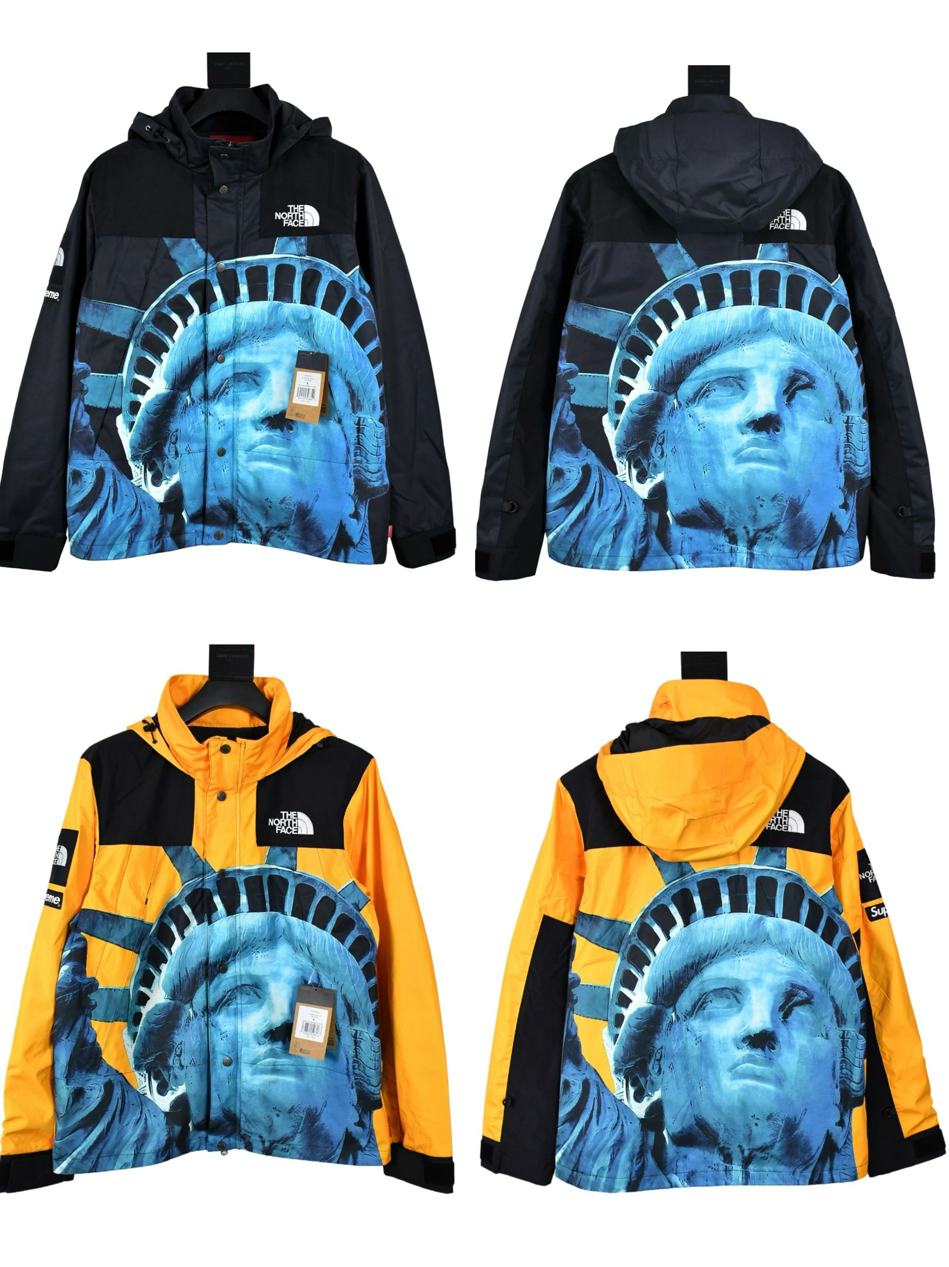 1:1 Top version statue of liberty print cargo jacket