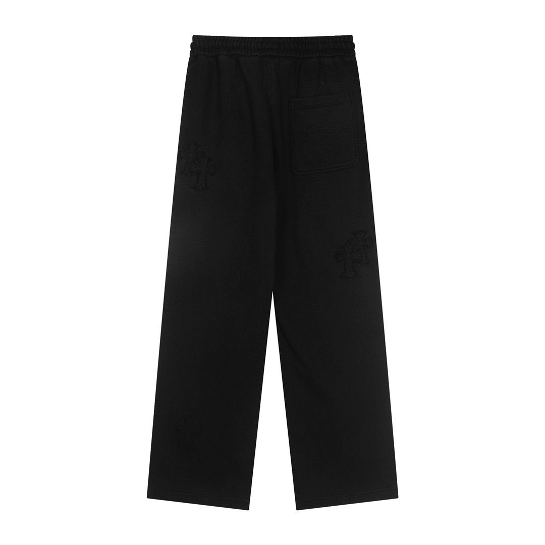 1:1 Top version all black sweat pant
