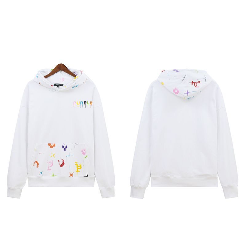 New arrival colorful paniting letter logo hoodie