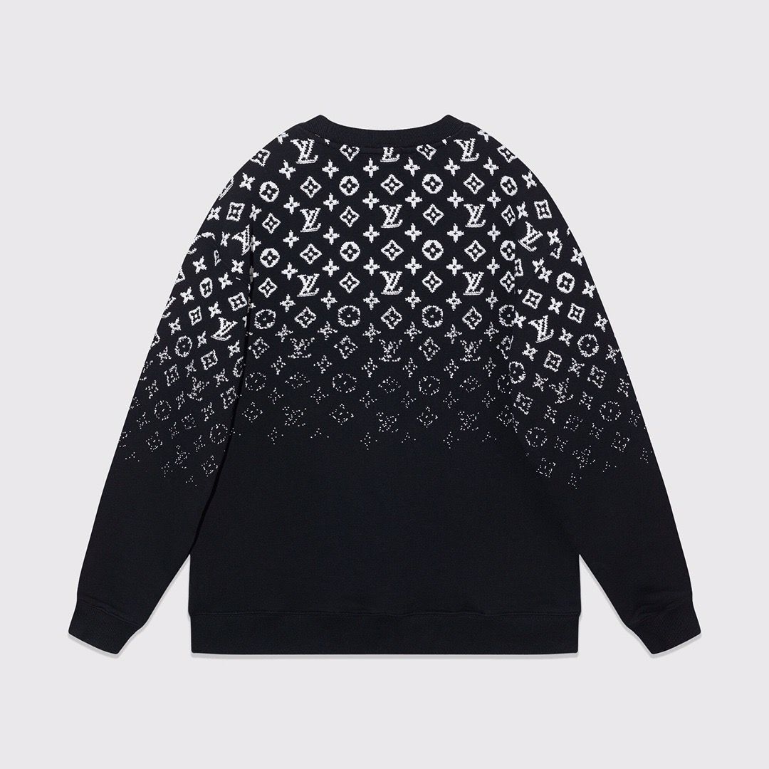 1:1 version new gradient dull logo print sweater