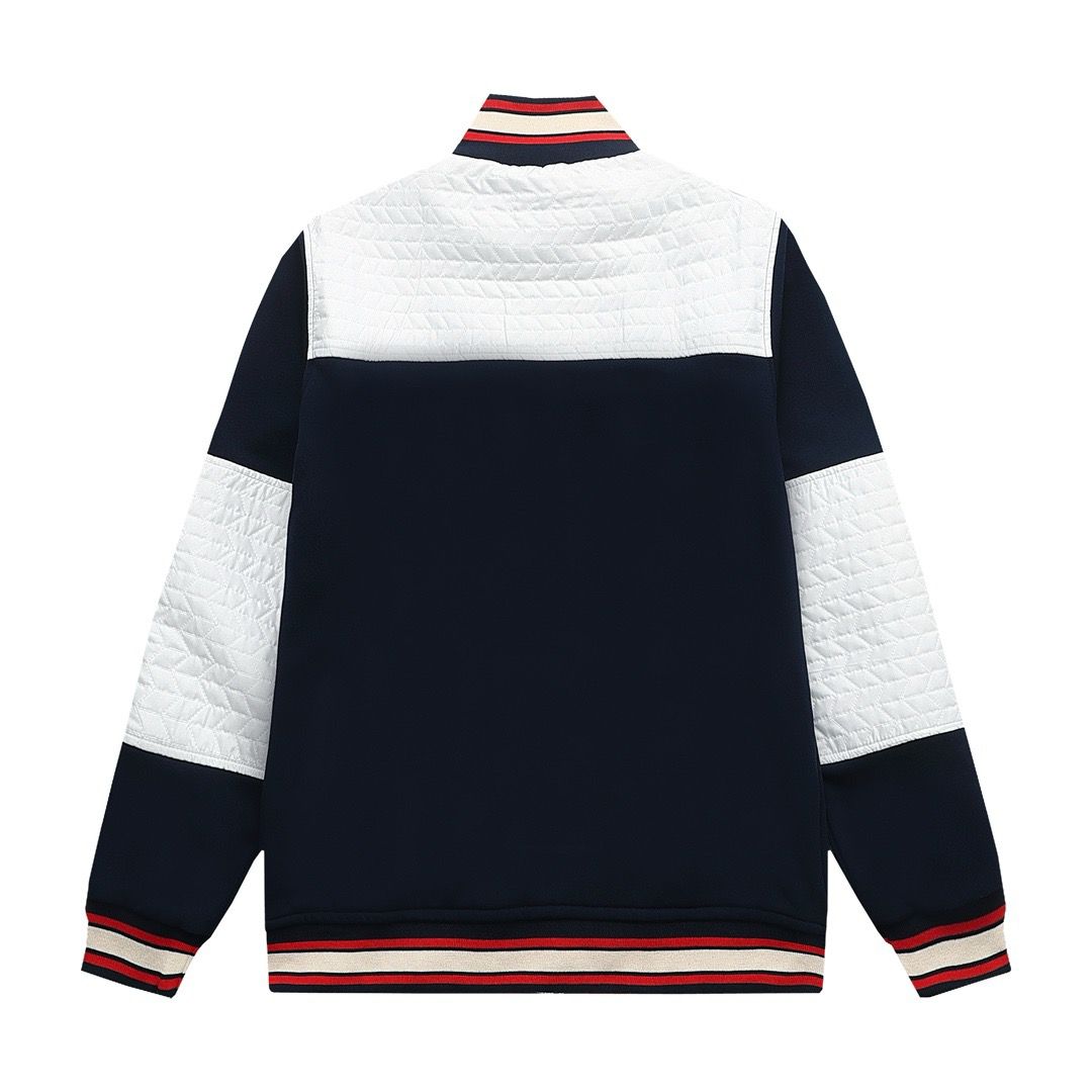 1:1 Topo version new arrival splicing color zipper jacket