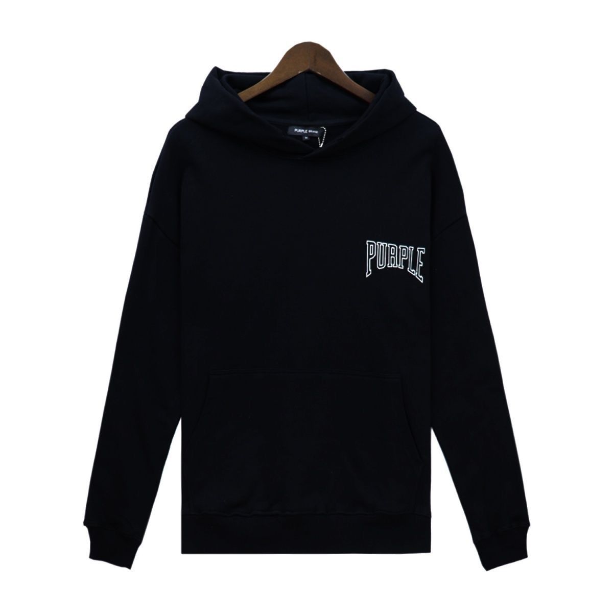 New arrival back white print hoodie