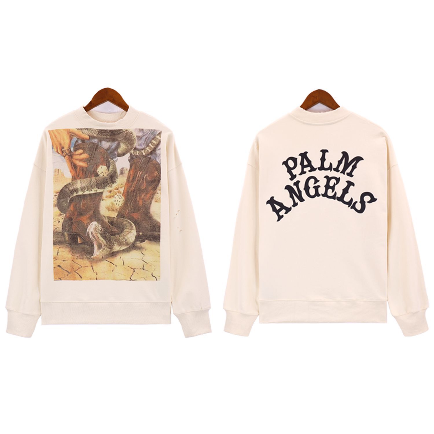 New broken design vintage long sleeve tshirt